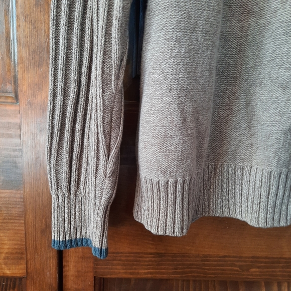 Columbia 100% cotton tan ribbed knit sweater - Picture 5 of 10